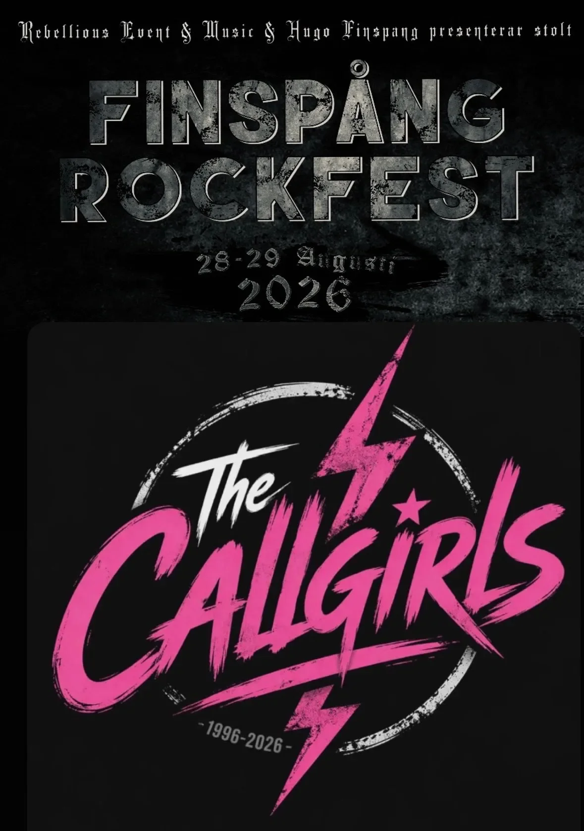 Finspång Rockfest 2026 – affisch